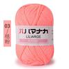 25g 4 fios de algodão de leite médio grosso bola de lã artesanal diy tricô crochê boneca buquê tapete cachecol