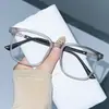 Nova Armação de Óculos Anti-Luz Azul para Homens, Armação Grande Estilosa, Emagrecimento, Mesmo Modelo do Xiaohongshu, Armação de Óculos Lisa para Mulheres