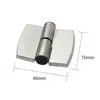 Accesorios de ferretería para mamparas de baño público, bisagra de cierre automático para puerta, bisagra plana engrosada de acero inoxidable