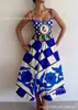 Vestido de tirantes casual, elegante y a la moda, estampado digital nuevo, transfronterizo, vestido de verano para mujer