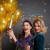 Diadema de Año Nuevo Accesorios para Fotos Decoraciones para Fiesta Temática de Navidad y Año Nuevo Diadema de Feliz Año Nuevo