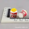Conveniência Supermercado Comida e Brinquedos Chaveiro DIY Enfeites Acessórios de Resina Pipoca Miniatura Casa de Bonecas Pingentes Atacado