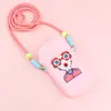 Bolsa de Silicona para Teléfono Móvil de Belleza Transfronteriza, Bolso Cruzado para Exteriores, Billetera para Monedas, Bolsa de Almacenamiento con Correa, Venta al por Mayor Directa de Fábrica