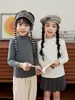 Camiseta básica de cuello medio para niños Ropa interior térmica para niñas Ropa de otoño para niños Ropa para niños pequeños y medianos Top para bebé Camiseta de manga larga para padres e hijos