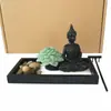 Artesanato de Resina para Mesa de Areia Zen Transfronteiriça Decoração de Micro Paisagem de Jardim para Escritório Móveis Domésticos