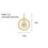 [Oro Real de Cobre] Sentido Avanzado Personalizado Comercio Exterior Transfronterizo DIY Joyería Hecha a Mano Accesorios de Colgante Micro de Cobre y Circonio