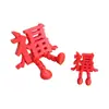 Letrero decorativo 3D para bodas con los caracteres "Fu, Lu, Xi, Cai" para la buena fortuna y la prosperidad, adorno de escritorio creativo, decoración de Año Nuevo