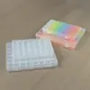 Caja de Almacenamiento para Decoraciones de Uñas con 28 Compartimentos Caja de Almacenamiento Apertura Separada Mini Caja de Diamantes Caja de Plástico Transparente Caja de Ferretería Caja de Componentes