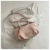 Bolsa plissada nuvem para mulheres, novo modelo verão 2026, bolsa de mão em couro macio rosa, bolsa de ombro e transversal, bolsa feminina para o dia a dia