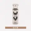 Hebilla redonda rectangular de dos agujeros cilíndrica metálica para cordón elástico, hebilla de resorte T5083