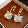 Pendientes de Borla Redonda con Circonita de Aguja Plateada Estilo Nuevo Retro Elegantes Versátiles Pendientes de Lujo Ligero de Gama Alta para Mujer