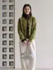 Abrigo-suéter de cuello redondo para mujer, nuevo estilo otoño/invierno, corte holgado y relajado, cárdigan de punto para usar en capas, top grueso