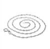 Collar de plata 925 cadena caja cadena semilla de melón cadena cruz cadena gypsophila cadena hueso de serpiente cadena lingote con colgante cadena sencilla punto