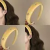 Diadema Ancha Trenzada Estilo Tong Liya para Mujer, Adecuada para Uso Diario, Añade un Toque de Lujo, Se Puede Usar para Lavarse la Cara y Sujetar el Cabello