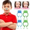 Clipe nasal de treinamento respiratório para crianças e adultos, teste de função pulmonar, clipe nasal descartável, clipe de cuidado para parada nasal assistida