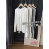 ¡Acetato + Tencel + Lana de Oveja! ¡Súper suave y flexible! Camiseta de manga larga adelgazante y versátil para mujer, nueva para otoño de 2025