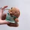 Celebridad de internet lindo capibara capibara colgante peluche juguete muñeca bolsa colgante llavero Muñeca Muñeca