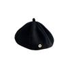 Boina de lana para mujer otoño e invierno estilo coreano combinable japonés británico letra B metálica sombrero de pintor Beilei sombrero octogonal