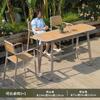 Mesas y Sillas de Exterior Personalizadas, Taburetes Altos para Barra de Patio, Mesas y Sillas de Madera Plástica para Exterior, Sillas para Cafetería y Bar, Mesas de Bar, Transfronterizo