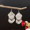 Colgante de Mariposa con Incrustación de Campana, Marco de Plata Bordado, Estilo Étnico de Guizhou, Accesorios de Colgante Hechos a Mano al por Mayor