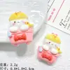 Acessórios de resina de gato de sobremesa de desenho animado cola de creme cordão de grampo de cabelo diy pingente de geladeira feito à mão caseiro flor de sapato lote