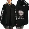 Suéter con capucha estampado de Cazador a Tiempo Completo de Anime HUNTER x HUNTER Venta Caliente Transfronteriza Cardigan Holgado Casual