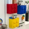 Estante de Almacenamiento Magnético, Caja de Almacenamiento para Bloques de Construcción, Pegatina Decorativa para Refrigerador, Film Transparente, Pegatina para Refrigerador, Caja de Almacenamiento Magnética para Bloques de Construcción Montada en Pared