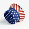 2026 Sombrero de Pescador de Estilo Unisex Europeo y Americano Transfronterizo para el Día de la Independencia Americana Sombrero de Cubeta de Copa Plana para Exteriores Sombrero de Sol