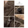 Pantalones Largos Casuales Americanos Versátiles para Hombre de Otoño e Invierno Gruesos Retro Lavados Sueltos Rectos