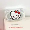 Estuche de Lentes de Contacto de Dibujos Animados Lindos, Caja Doble Transparente Portátil, Caja Compañera, Estuche de Lentes de Contacto con Pegatinas DIY de Color Caramelo