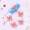 Al por mayor Mariposa de Punta de Dedo Escarchada Popular Lazo Estampado Diamante de Manicura Lazo de Resina Lazo de Corbata Streamer de Temu Diamante Decorativo 3D