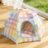 Cama de cachorro respirável removível e lavável transfronteiriça, tenda para cachorro, cama para pet, tenda universal para gato para todas as estações, tapete de cama para gato para exterior atacado
