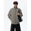 Chaqueta de vuelo de marca moderna, chaqueta corta de béisbol para hombre estilo americano, teñido anudado en piel, genial y elegante, corte holgado para otoño