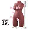 Boneca de silicone realista meio corpo 1:1 masturbador inflável de boneca para adultos brinquedo sexual