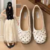 Zapatos Planos de Mujer con Lazo de Lunares Estilo Francés 2026 Nueva Colección Primavera Par Impresionante con Faldas Estilo de Noche Zapatos Mary Jane