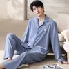 Pijama térmico de forro polar para hombre, manga larga, solapa, alta calidad, negro, cómodo, cálido, agradable a la piel, para primavera, otoño, invierno, ropa de casa, cárdigan
