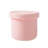Caja de Almuerzo Plegable Redonda de Silicona Portátil para Viajes al Aire Libre Caja de Grado Alimenticio para Picnic Caja para Fideos Caja Conservadora de Frescura Microondas Refrigerador
