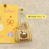 Bolsa de Compras de Tela con Colgante de Peluche de Fruta Linda Original Llavero Accesorio de Bolsa Versátil Regalo para Niñas y Mejores Amigas