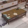 Estilo chinês PU toalha de mesa de couro mesa de centro pano acolchoado casa impermeável à prova de óleo antiderrapante anti-escaldante estilo chinês mesa de centro pano acolchoado