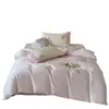 Estilo Francés de Lujo Ligero 100% Algodón Algodón de Fibra Larga de Xinjiang Juego de Cuatro Piezas Algodón Puro Bordado Suave Sábana Funda Nórdica Ropa de Cama
