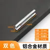1316 Manija de Aleación de Aluminio de Barra Recta en Negro Mate Bicolor para Gabinetes y Cajón de Aluminio Espacial Manija Pequeña