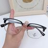 H6609 nuevo marco de cejas al por mayor moda retro Marco de gafas cuadradas para miopía mismo para hombres y mujeres gafas anti luz azul