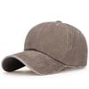 Nuevo Sombrero de Placa Ligera Lavado Viejo Flexible para las Cuatro Estaciones Hombres Multicolor Parte Superior Suave Visera de Tela Recubierta Mujeres