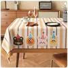 Mantel de Dibujos Animados, Impermeable, Resistente al Aceite, No Lavable, Anti quemaduras, Mantel de Estilo Nuevo, Lujo Ligero, Atmósfera de Gama Alta, Mantel para Mesa de Café en Casa