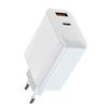 Cargador de teléfono móvil GaN de nitruro de galio PD65W con certificación CE europea, cabezal de carga rápida, compatible con la fuente de alimentación de portátiles Apple de 15 pulgadas KC