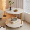 Mesa auxiliar pequeña vintage, mesa redonda pequeña extraíble, mesa de centro, sala de estar, hogar, apartamento pequeño, mesita de noche sencilla, estante de almacenamiento