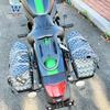 Coche musculoso Wolf adecuado para Vulcan S Kawasaki pequeño dios del fuego bolsa lateral bolsa lateral caja lateral retro modificación bolsa para casco liberación rápida