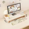 Organizador de escritorio, soporte para computadora de escritorio, elevador de monitor, base para pantalla de visualización, soporte de escritorio