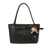 Bolso de Mano Estilo Coreano Brillante Moderno Bolso de Hombro de Moda Tendencia Casual Versátil Texturizado Bolso para el Trabajo Color Sólido