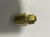 Conector de Tubo de Água Reto de Latão com Rosca Externa, Boca Flareada e Porca